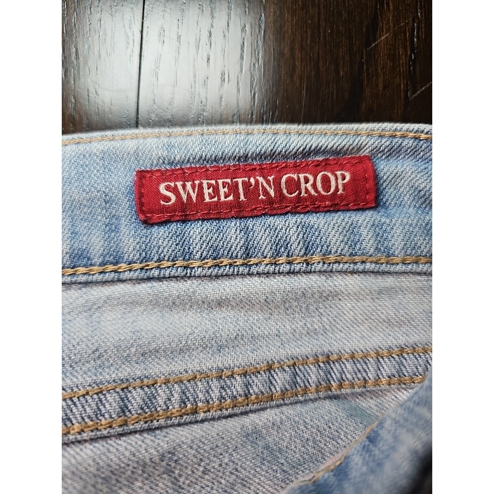 Lucky Brand Sweet'n Crop Women's 14/32 Blue Straight Leg Stretch Denim Crop - Picture 4 of 16
